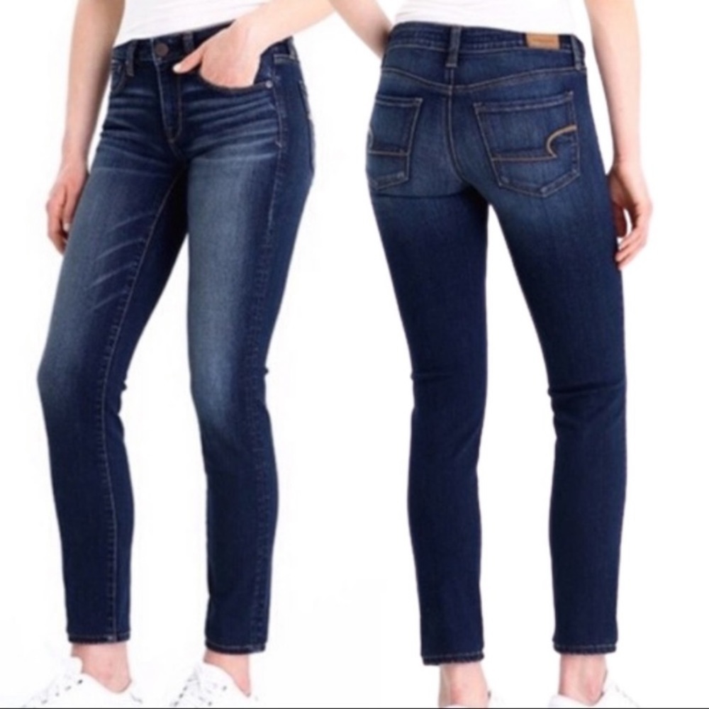 AE Distressed Skinny Fit Jeans
